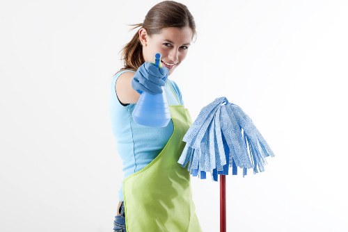 Professional one off cleaning in a bright living room