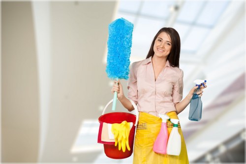 After builders cleaning for a modern interior