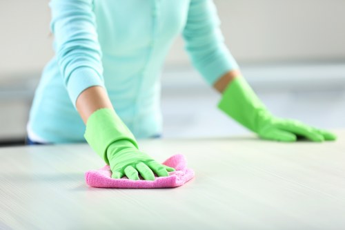 Deep cleaning kitchen as part of end of tenancy cleaning