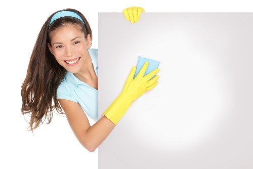 Property cleanout quote being reviewed before removal service