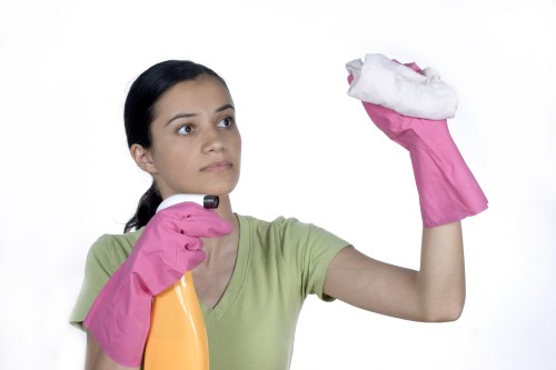 Deep cleaning supplies prepared for a one off cleaning service