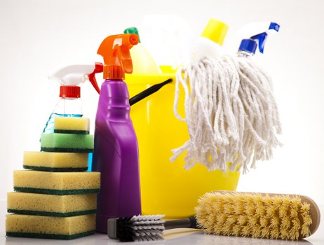 Local Harringay cleaners carrying out a deep clean in a kitchen